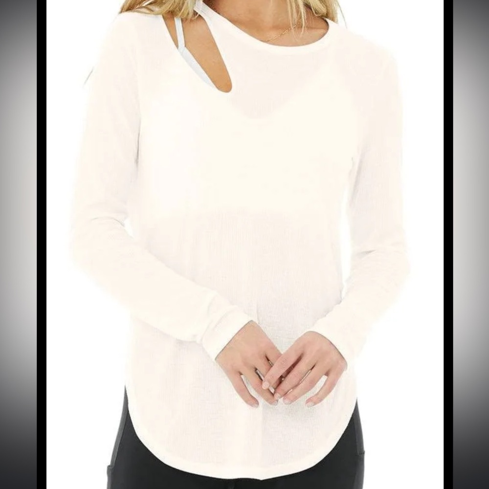 Alo RIBBED PEAK LONG SLEEVE